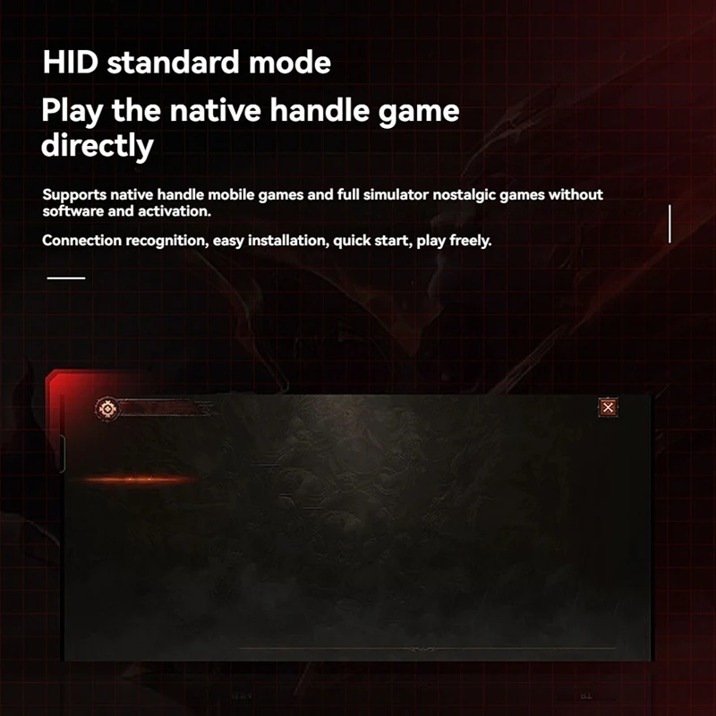 MB02 Joystick de jogo móvel HID Gamepad para Android e IOS Multi-Conneção: TYPE-C, USB, Bluetooth