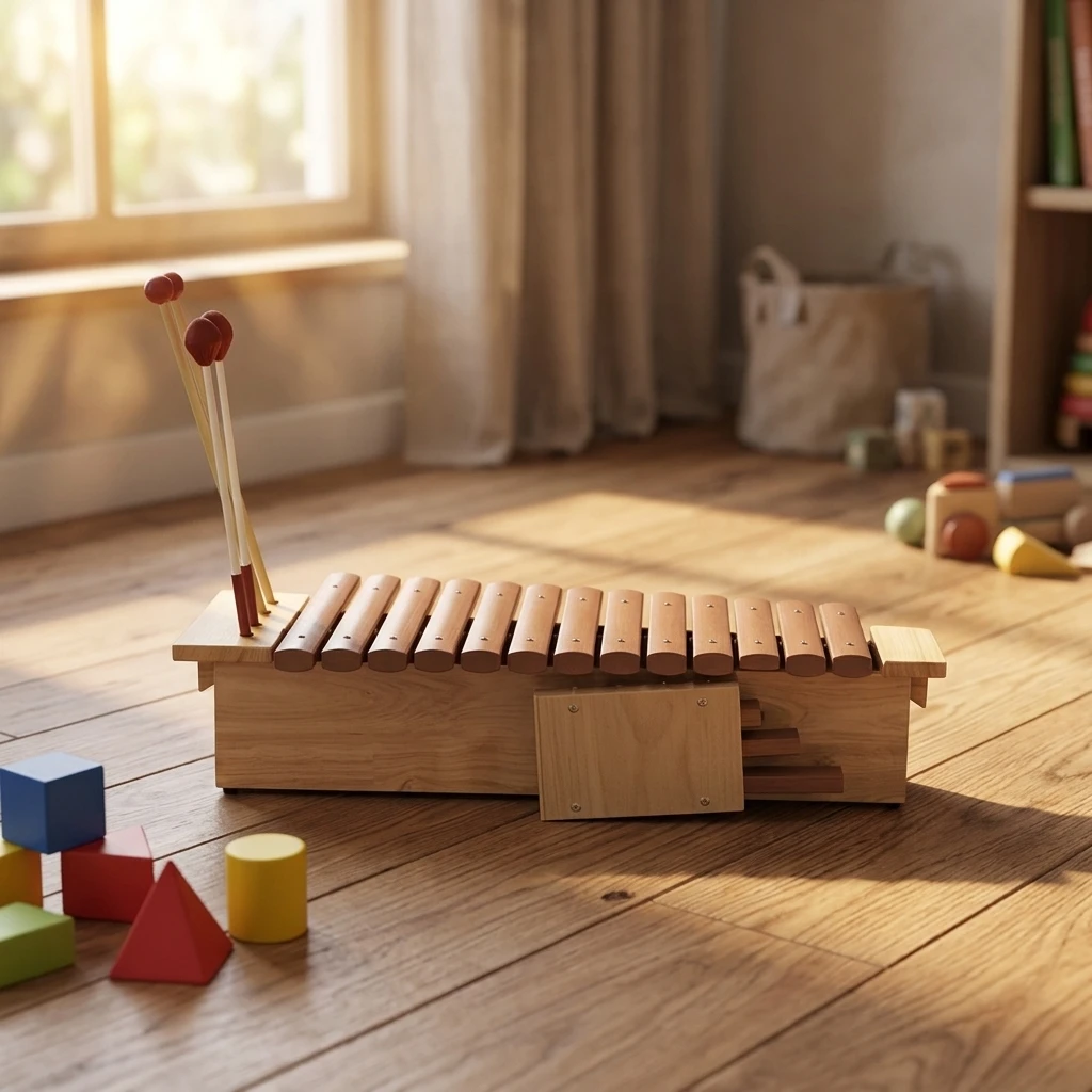 Popular Music Toys Educational Xylophone Musical Instruments Aluminium Oak