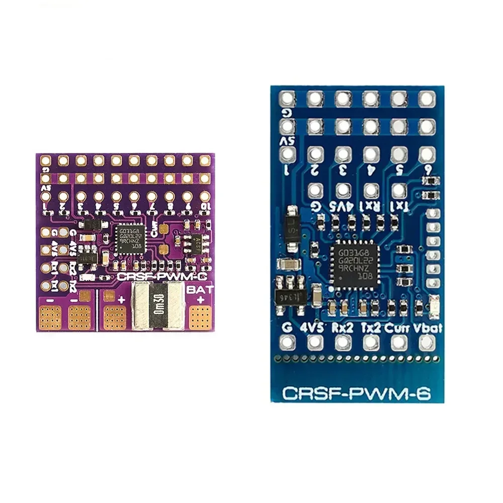 Matek CRSF-PWM-6 6CH CRSF to PWM Converter, 2x UART GPS Telemetry 1.3g for TBS Crossfire ELRS RX