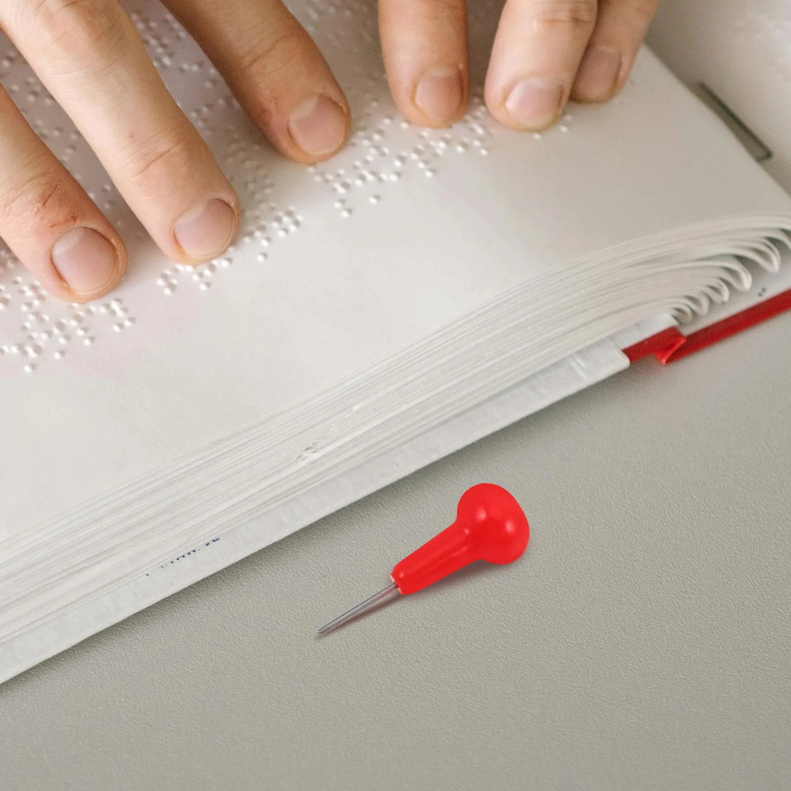 

1Pcs Braille Marker Pen Tactile Writing Device For Blind Students Writing Aid Tactile Resources Braille Instruments