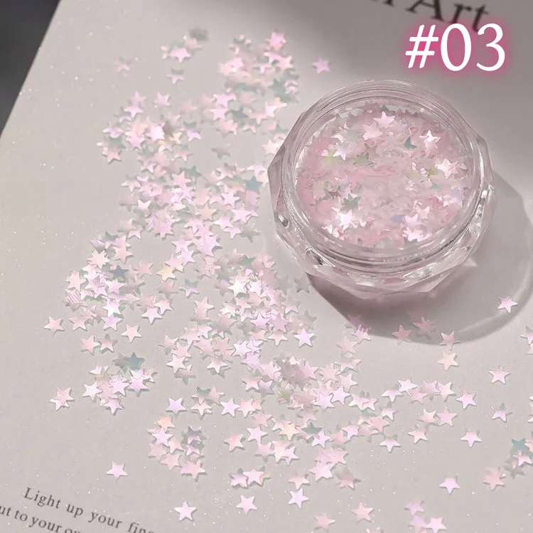 New Aurora Nail Art Glitter Powder Mermaid Sequins, Irregular Prism Effect Nail Stickers, Flashy Unusual Design Nail Decorations