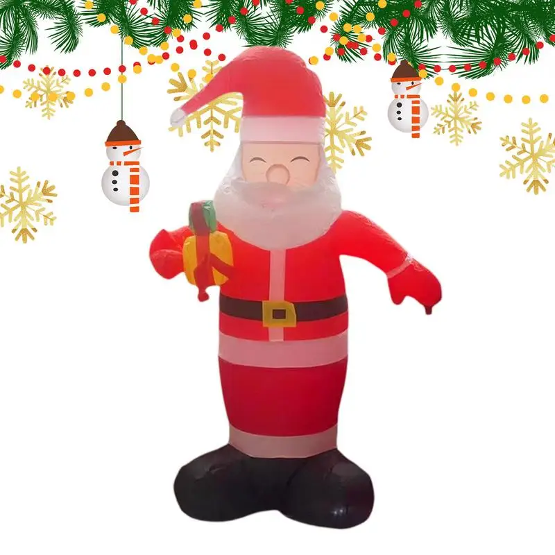 

Santa Claus Inflatable 4.92ft Santa Claus Decoration LED Lights Holiday Photo Props Large Blow up Christmas Yard Decorations