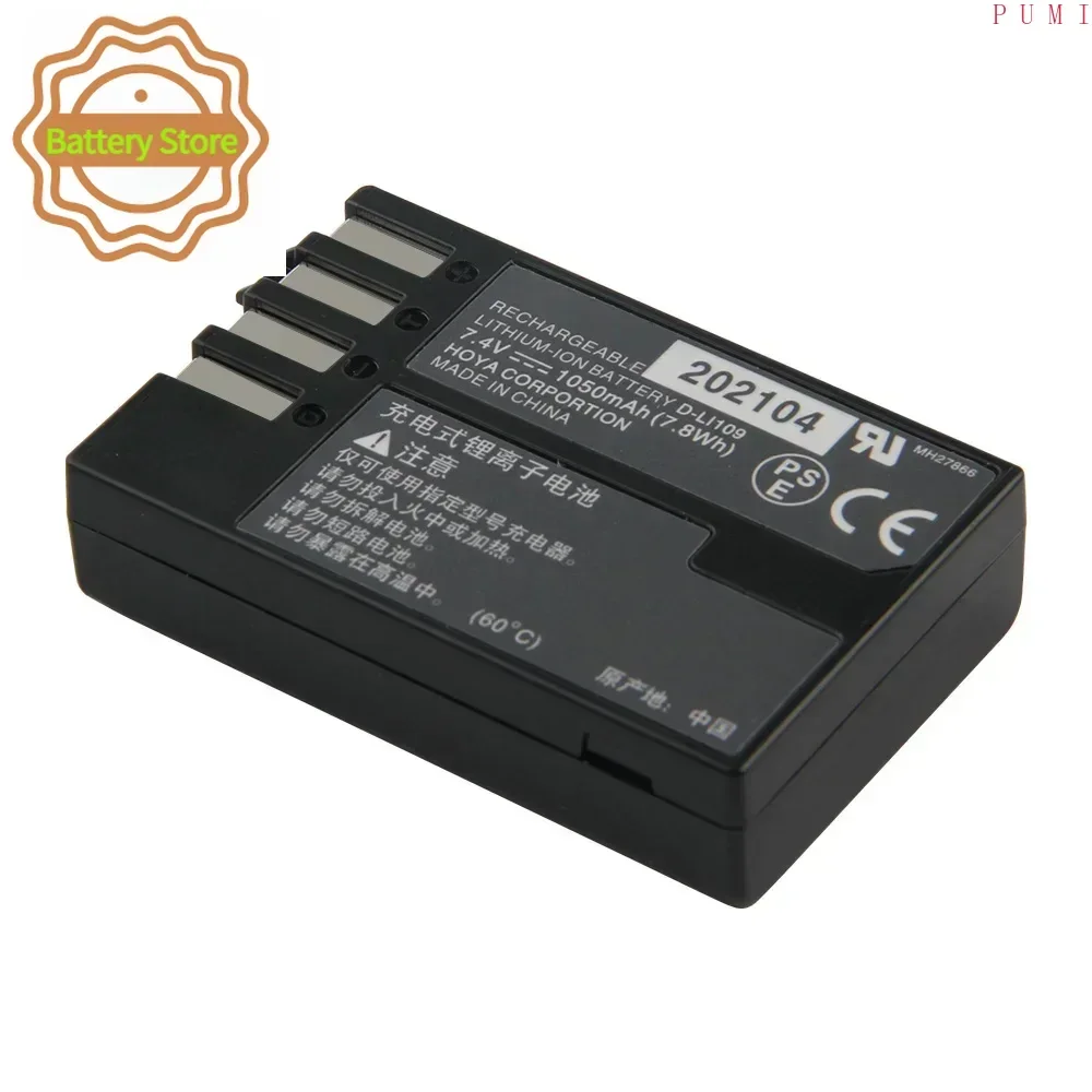 Batteries D-Li109 For Pentax K30 K50 K70 K500 KR KS1 KS2 KP KF K-30 K-50 K-70 K-500 K-R K-S2 K-S1 Replacement Battery