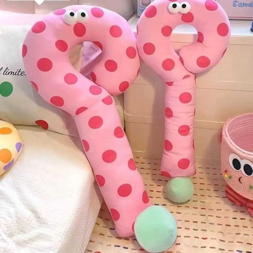 

Polka Dot Question Mark Neck Pillow U Shaped Long Pillow for Sleeping Sofa Window Cushion Girls Sleep Leg Clasping Neck ...