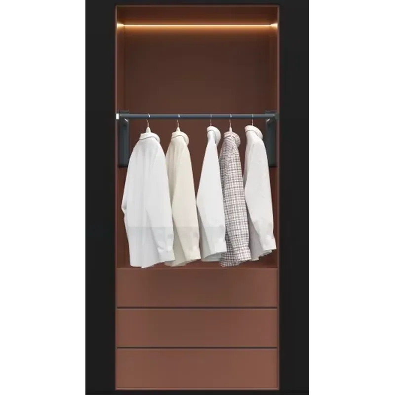 China Manufacturer Smart Pull Down Electric Wardrobe Lift Motorized Wardrobe Lift Electric Lifting Clothes Rail