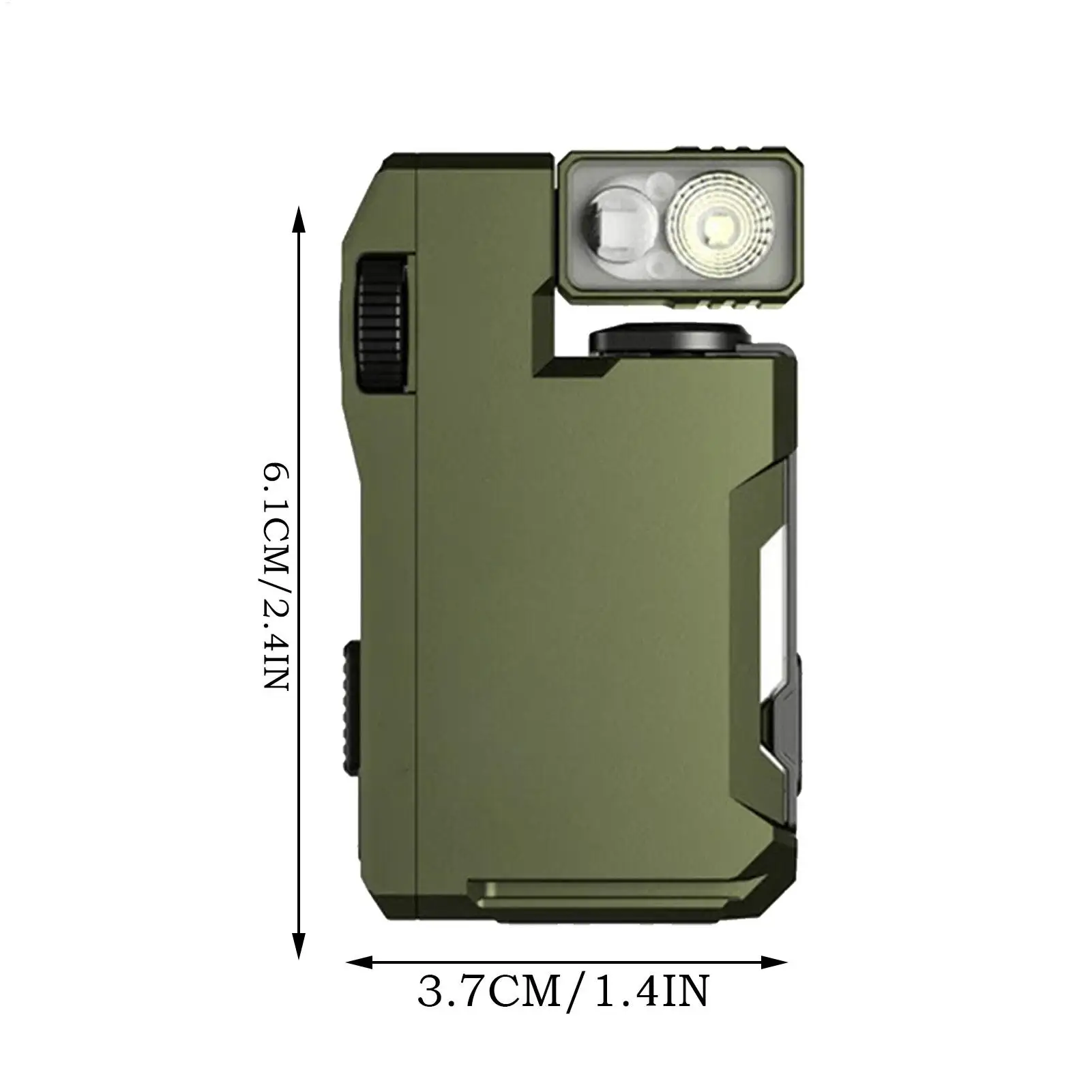 Magnetische zaklamp Oplaadbaar 400 lumen Draagbare zakkampeerlamp Overlevingsuitrusting en benodigdheden voor uitval Binnenvissen