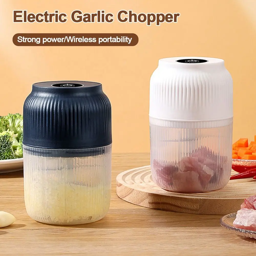 

Портативный электрический измельчитель чеснока 350 мл, мини-беспроводная дробилка чеснока, многофункциональный USB перезаряжаемый измельчитель еды, кухонный