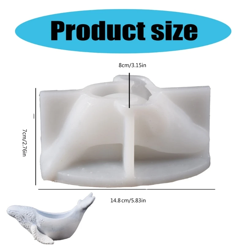 Silicone Holder Molds Whale Cup Molds Silicone Craft Molds Candlestick Molds for Hand-Making Craft