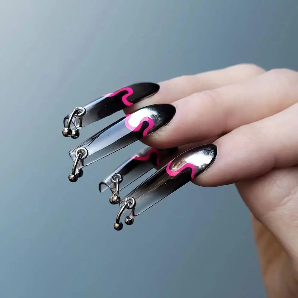 1mm/1,2mm 2 stücke Nagel Bohrer Pierce Bit für Nagel Löcher Wolfram Stahl Nagel Perforation Schleifen Kopf schleifen Bit Maniküre Werkzeuge # r – Detail 8