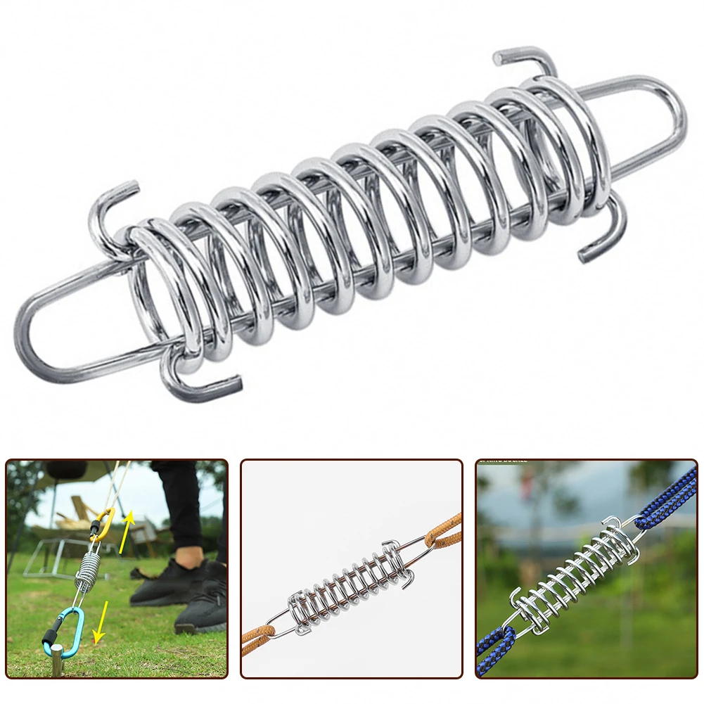 Stainless Steel Spring Buffer For Boat Anchoring Systems Compatible With Mooring Warps To Absorb Dynamic Shock Forces