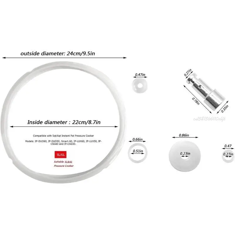 Junta silicona duradera 27RB y Junta reemplazo reemplazo reemplazo y sello sellado para juntas presión