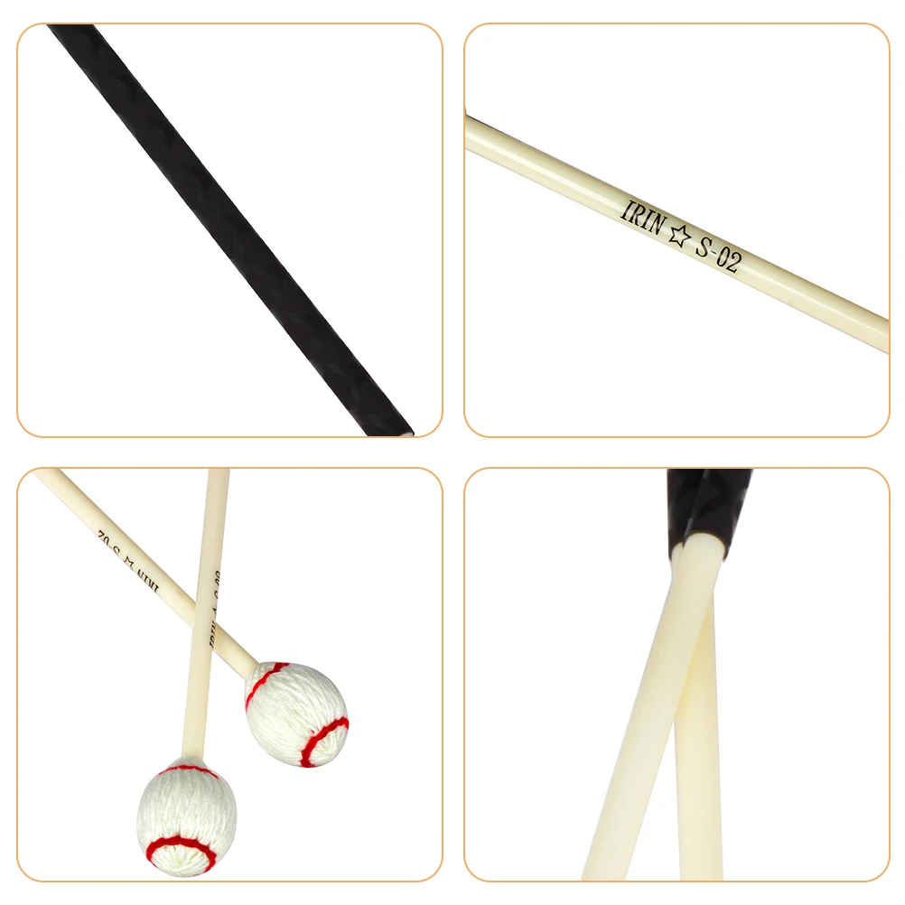 

Beginner Friendly Marimba Mallets Line Material Polished Performance Drumstick