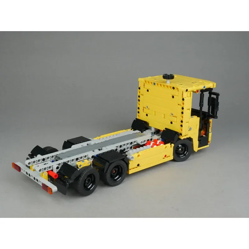 

MOC-228292 Новый грузовой транспортный бортовый грузовик с прицепом, модель строительного блока · 1057 деталей, детская игрушка на день рождения для мальчиков, подарок