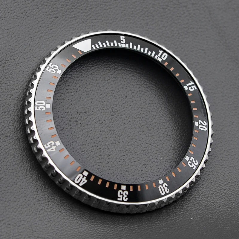 41mm Bezel Double Gear Ring Watch Case Rims Steel Ring Fit Japan SKX007 SKX009 SKX011 SRPD Stainless Steel Bezel