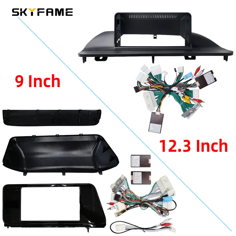 SKYFAME Car 12.3 Inch Frame Fascia Adapter Canbus Box Android Radio Dash Fitting Panel Kit For Lexus RX RX200 RX350 RX450