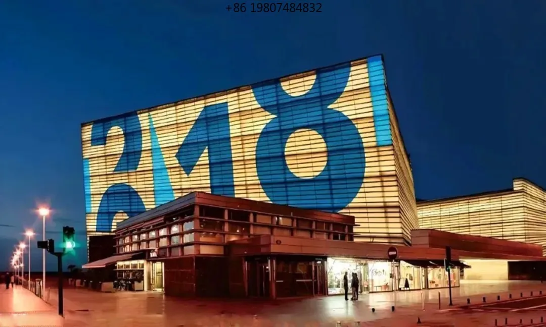 

Flexible Scrolling Transparent Grid LED Display, Aliexpress Best Seller for Media Facade Commercial Advertisement
