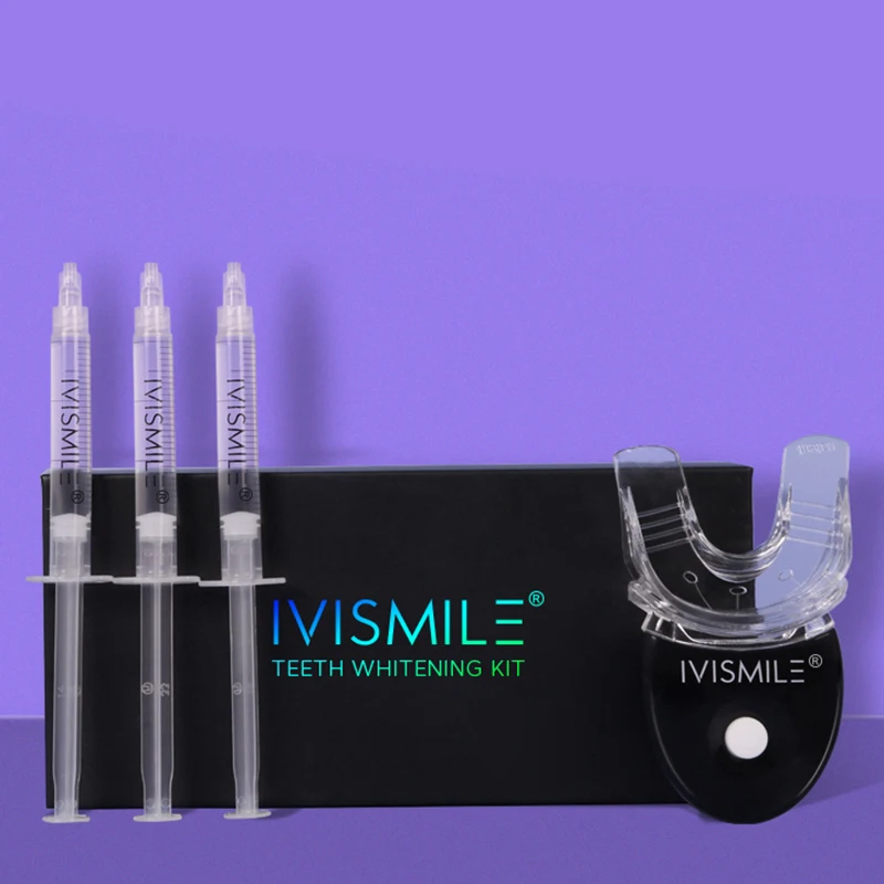 

New 5 LED Teeth Whitening Kit Professional Peroxide 35%CP Dental Mint Flavor Gel Bleaching No Acidity Safety Stone Teeth Oral