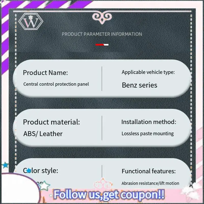 

Portable Car Interior Central Control Gear Shift Panel Trim Sticker For Mercedes-Benz GLA EQA GLB EQB Without Mouse Version Part