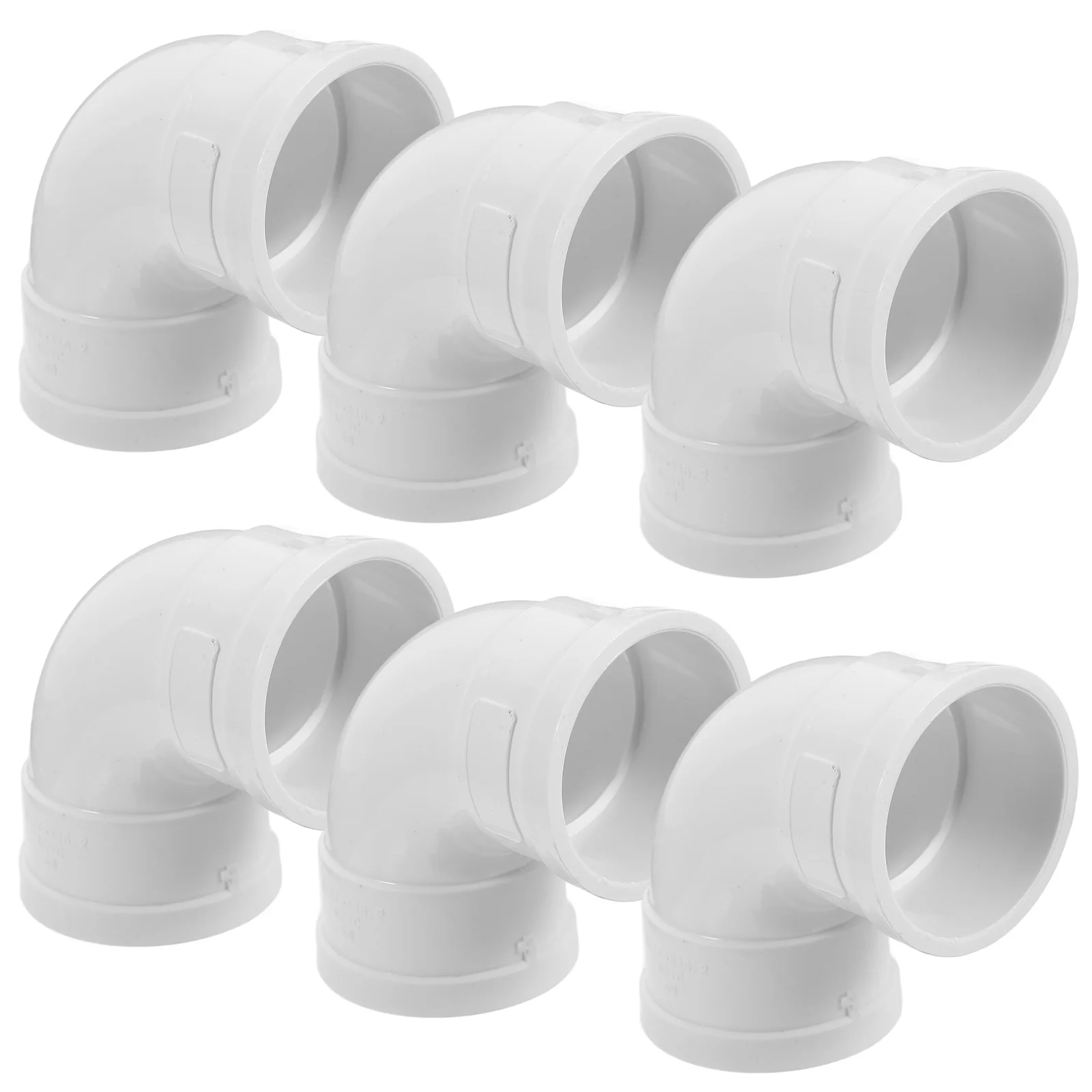 6pcs Pvc Elbow Fitting 90 Degree Drainage Corner Connector For Water Pipe Electrical Wiring Systems Pvc Pipe Joint Hose Fitting
