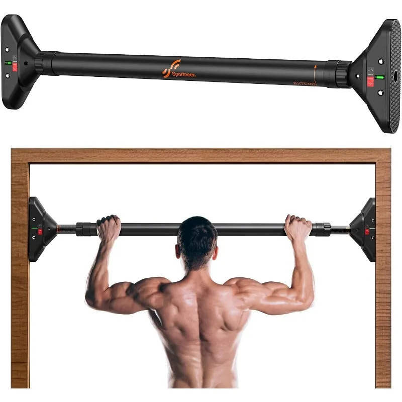 

Sportneer Pull Up Bar: Strength Training Chin up Bar without Screws - Adjustable 29.5''-37'' Width Locking Mechanism Pull-up Bar