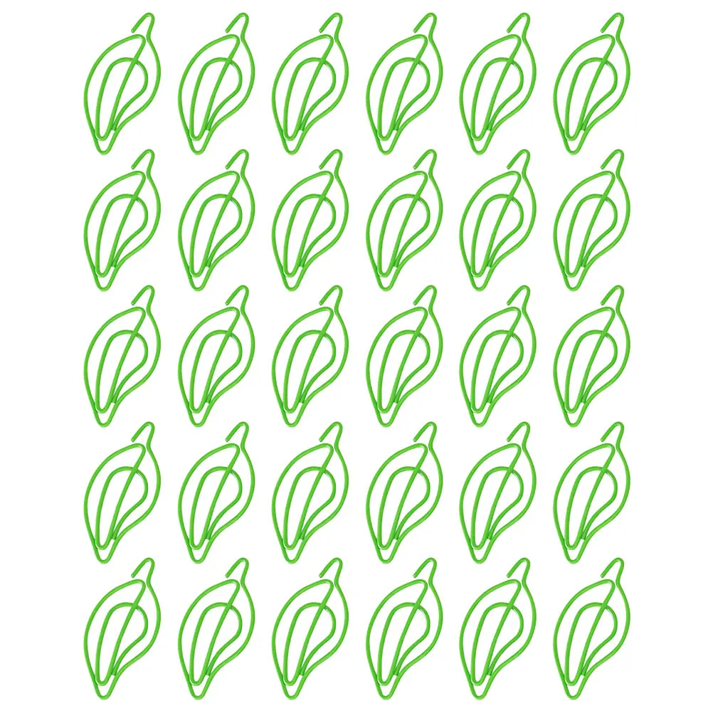 

30 Pcs Shaped Paper Clip Compact Clips for Office Supplies Paperclip Metal Cute Creative