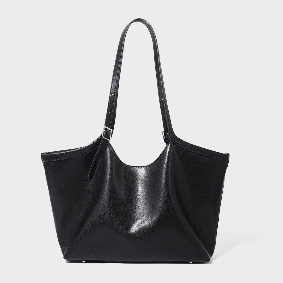 

New Simple Commuter Leather Tote Bag, Shoulder Bag, Large Capacity Women's Bag, Armpit Bag, Handbag
