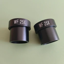 1 Uds 2 uds WF25X ocular de microscopio 8mm de ancho campo de visión para microscopio biológico con puerto de montaje de 23,2mm