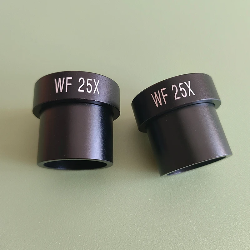 1pcs 2pcs WF25X Microscope Eyepiece 8mm Wide Field of View For 23.2mm Mount Port Biological Microscope