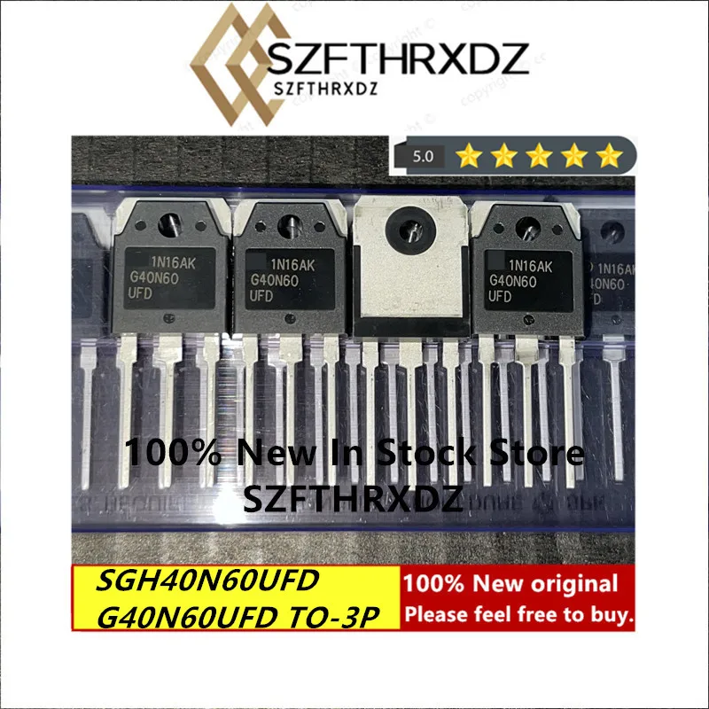100% nuevo ORIGINAL SGH40N60UFD TO3P G40N60UFD TO-3P IGBT 600V 40A