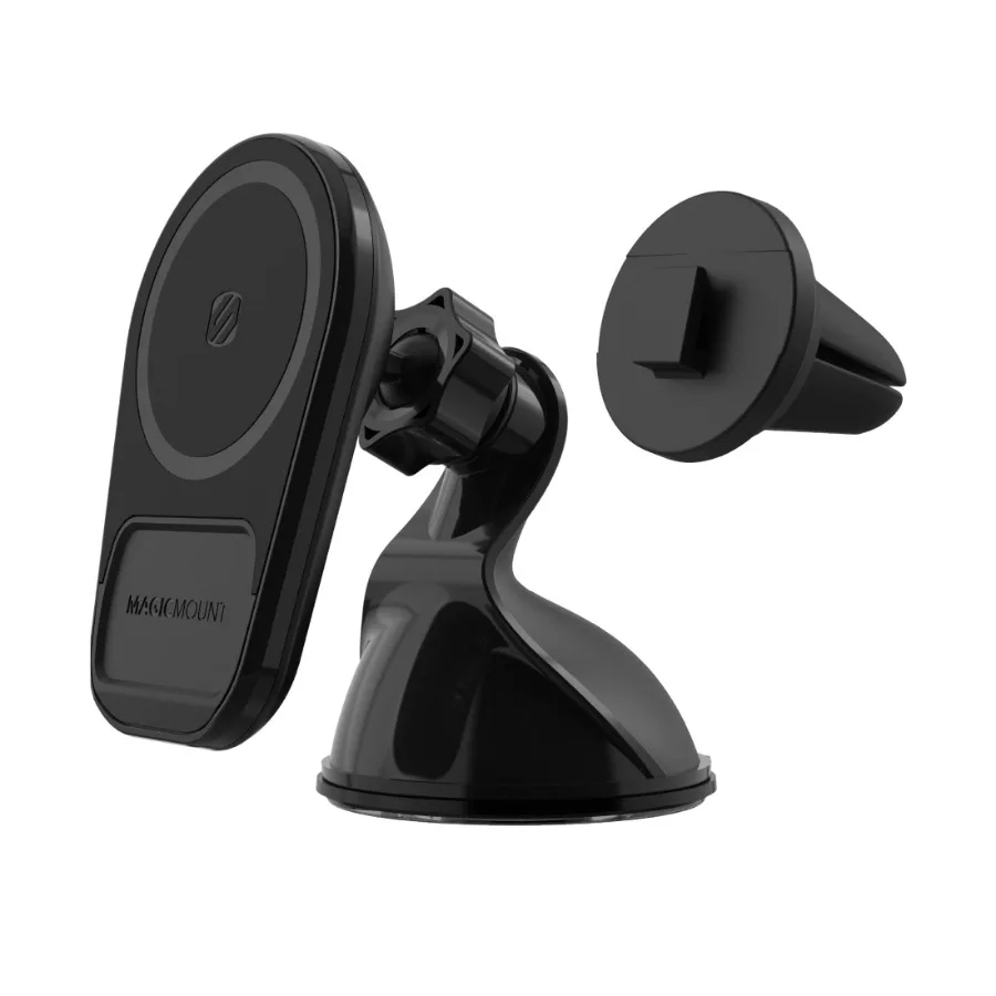 

MQ5WDV2-1 MagicMount MagSafe 15W Wireless Charger Window Dash Vent Compatible w Qi Devices
