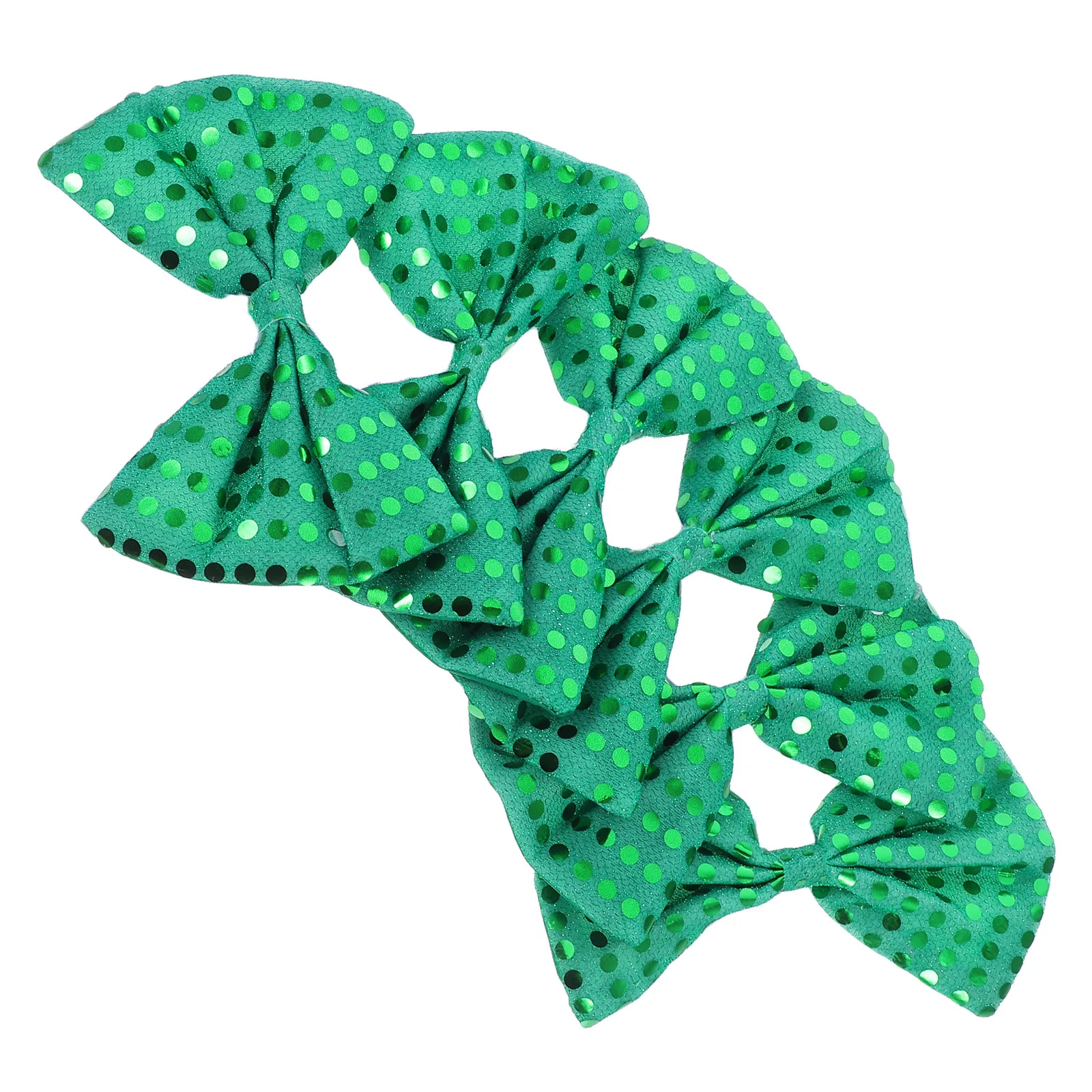 

Набор из 6 больших зеленых бабочек с пайетками для праздников и фотосессий, аксессуары ко Дню Святого Патрика, яркие праздничные бабочки