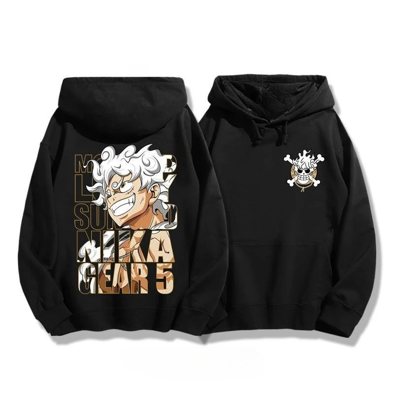 

ONE PIECE Hooded Sweater Nika Luffy Animation Peripheral Clothes Nautical King Tide Brand Men Women Autumn and Winter Joint Coat