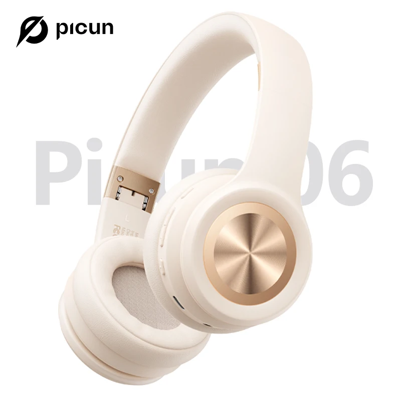 

Picun Solo6 Беспроводные наушники 5EQ Музыкальный режим Наушники Bluetooth 5.4 Гарнитура с низкой задержкой ENC Микрофон HIFI Складное управление через приложение