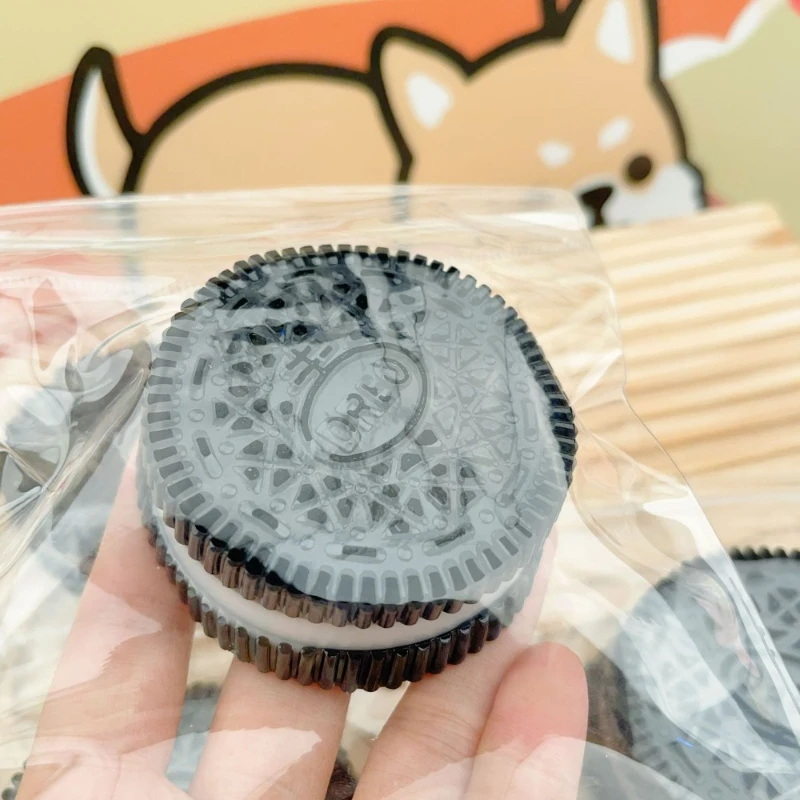 Handgemaakte Siliconen Grote Oreo Stress Squishy Speelgoed Mochi Taba Squishy Nieuwe Fidget Speelgoed Biscuit Knijpen Speelgoed Kinderen Gift