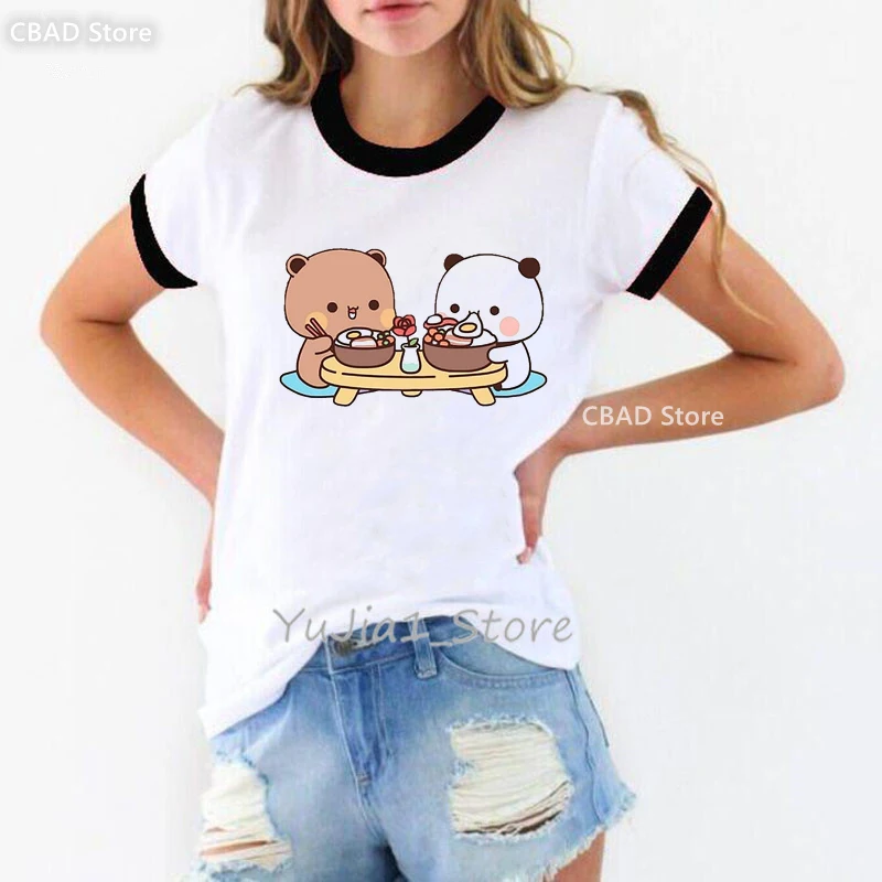 

Kawaii Peach Cat Print T Shirt Girls Lollipop Funny Tshirt Women Summer Fashion Short Sleeve Female T-Shirt Harajuku Shirt