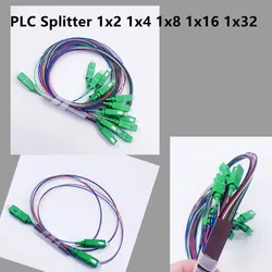 Divisor PLC de fibra óptica Ftth, 1x2 1x4 1x8 1x16 1x32 SC/APC SM, modo único G657A1 FTTH PLC, conector APC