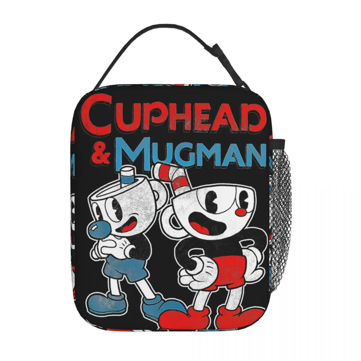 

Insulated Lunch Box Cuphead & Mugman Dynamic Duo Merch Food Box Causal Thermal Cooler Bento Box For Picnic