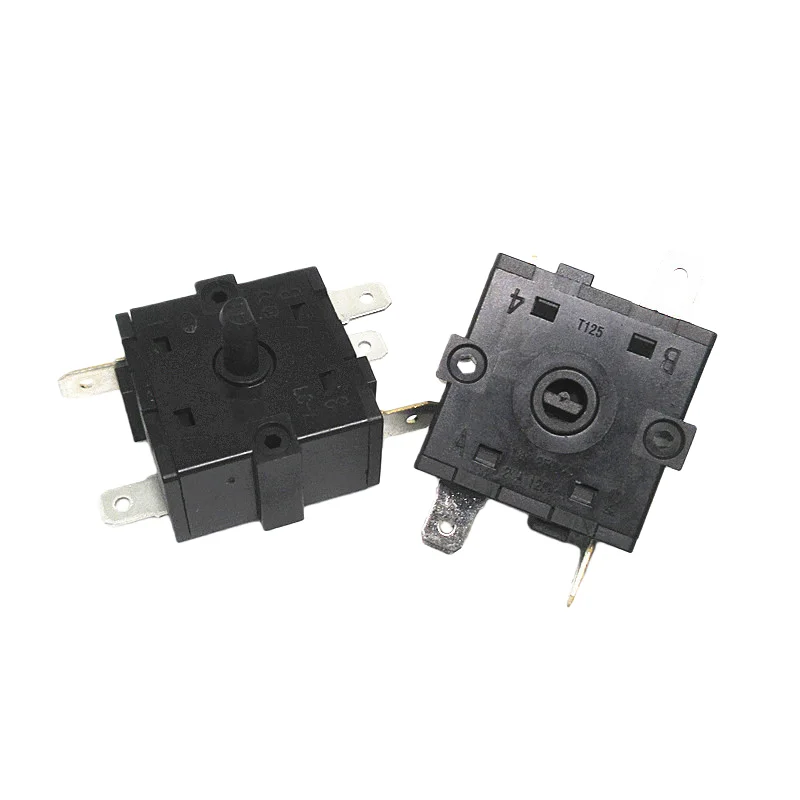 5PCS Electric oil heater, fan heater, rotary gear switch, 3-pin 3-gear, 5-pin 4-gear, high power, 16A, 250V