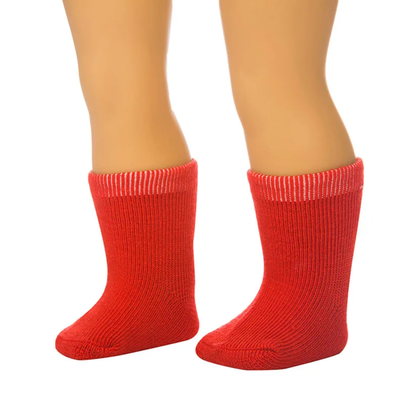 Accesorios para muñecas, calcetines con rayas deportivas bonitas para bebé Reborn de 43Cm y accesorios de ropa para muñeca americana de 18 pulgadas