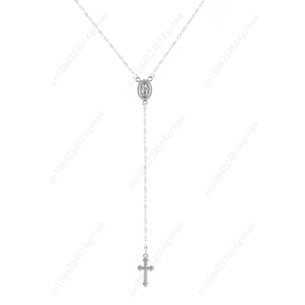 2026 موضة جديدة خمر الصليب المسيحي بوهيميا مسبحة دينية قلادة قلادة للنساء سحر هدايا مجوهرات الأزياء #6