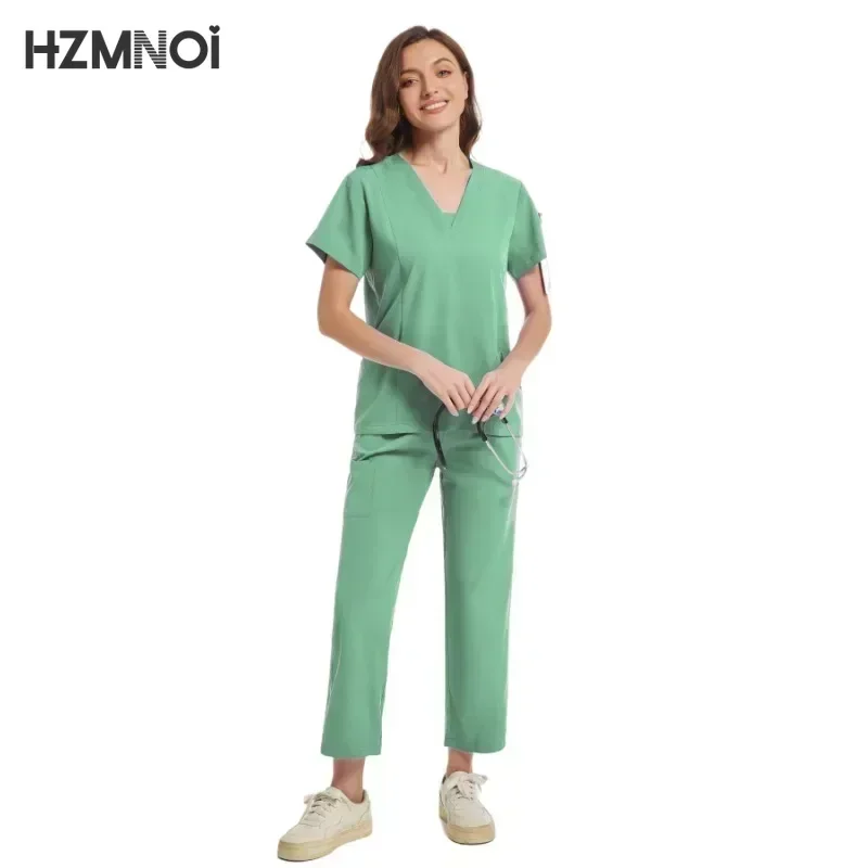 الدعك الزي الطبي امرأة متعدد الألوان سبا الجمال موحدة طبيب الأسنان البيطري ملابس العمل الصيدلة عيادة فرك مجموعة الدعاوى الجديدة