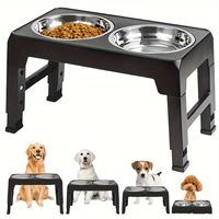 Adjustable Raised Dog Feeder Stainless Steel Bowls - Healthy Eating Comfort for Dogs Cats Cat food mat Cat ceramic bowl Cat bowl