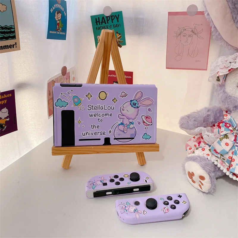 Cartoon ShellieMay Duffy StellaLou Silicone Soft Protective Case For Nintendo Switch Oled NS Console Protector Shell Accessorie