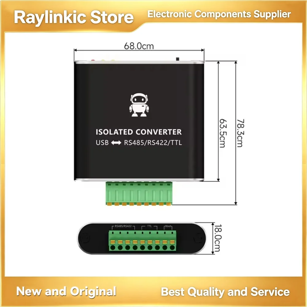 EBYTE E810-U16 E810-U17 Converter USB-to-Serial USB to TTL/RS485/232/422  DC5V 3/6/12Mbps Supports 1.8V/2.5V/3.3V/5V TTL Levels
