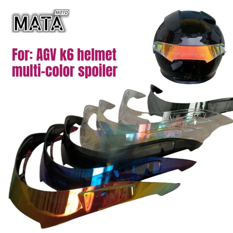 

Specially Adapted for AGV K6 Helmet Colorful Tail Helmet Accessories Personalized Modified Adhesive Spoiler