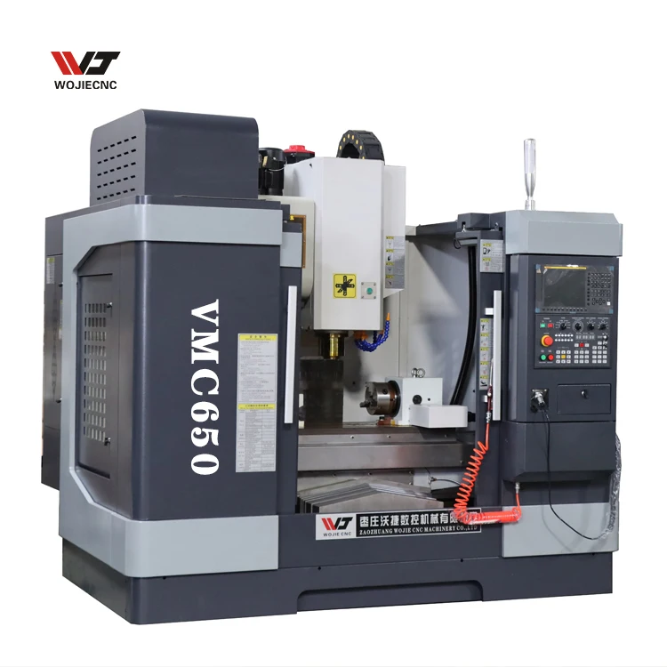 Control de fresadora CNC VMC 650 con centro de Mecanizado del cuarto eje