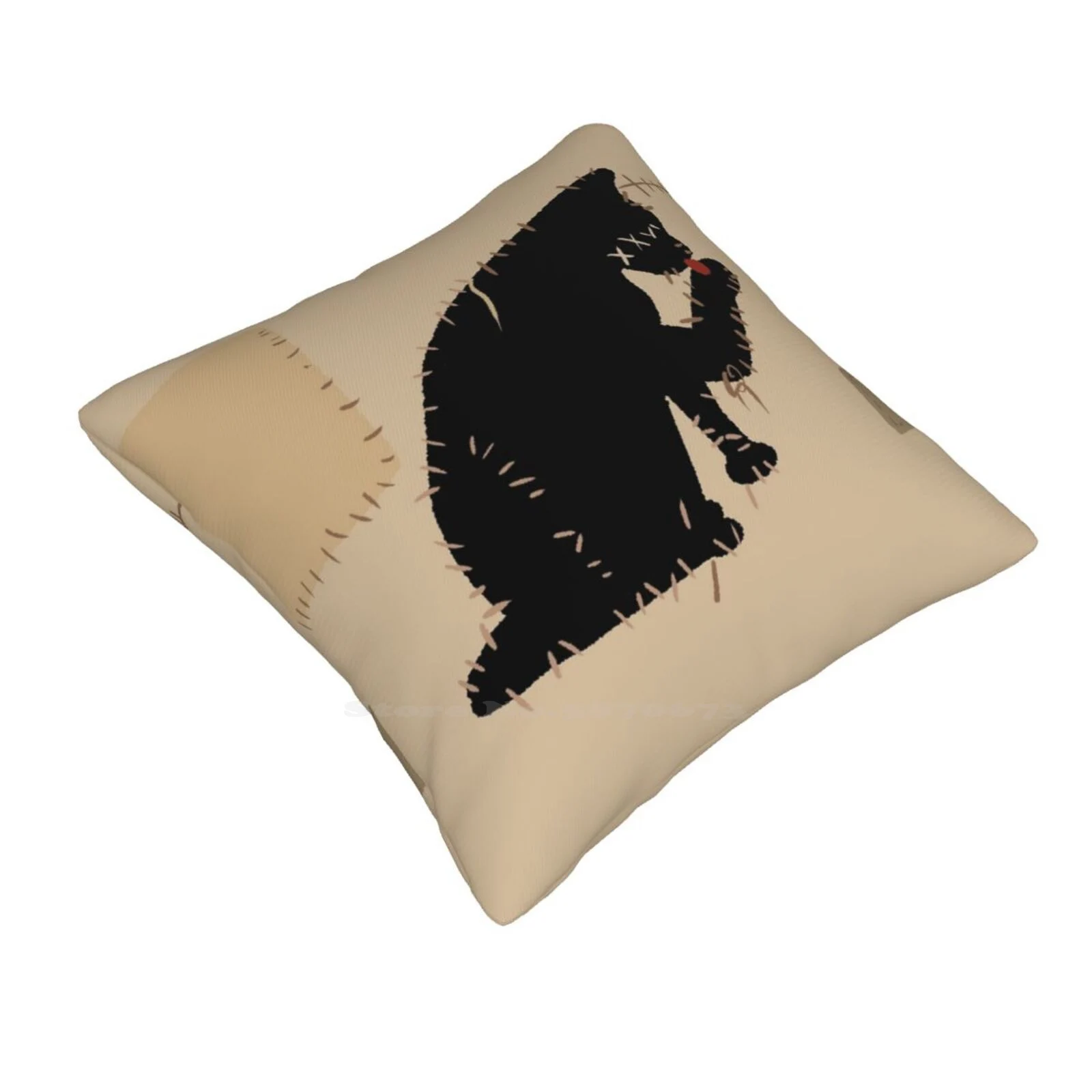 Flag Which Means Death 3 Funny Cute Decor Square Pillowcase Our Flag Means Death Ofmd Pirate Flag Skull Cat