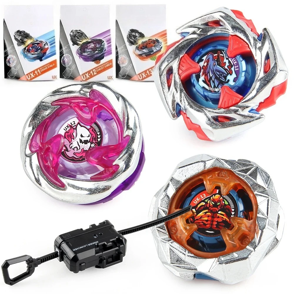 Premium BEY X UX Series Metal Spinning Top Juego de batalla Juguete con Ripcord Launcher Gyro Set de regalo
