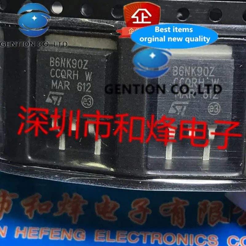 

10 шт. B6NK90Z TO-263 900 В 5,8 А в наличии 100% новые и оригинальные