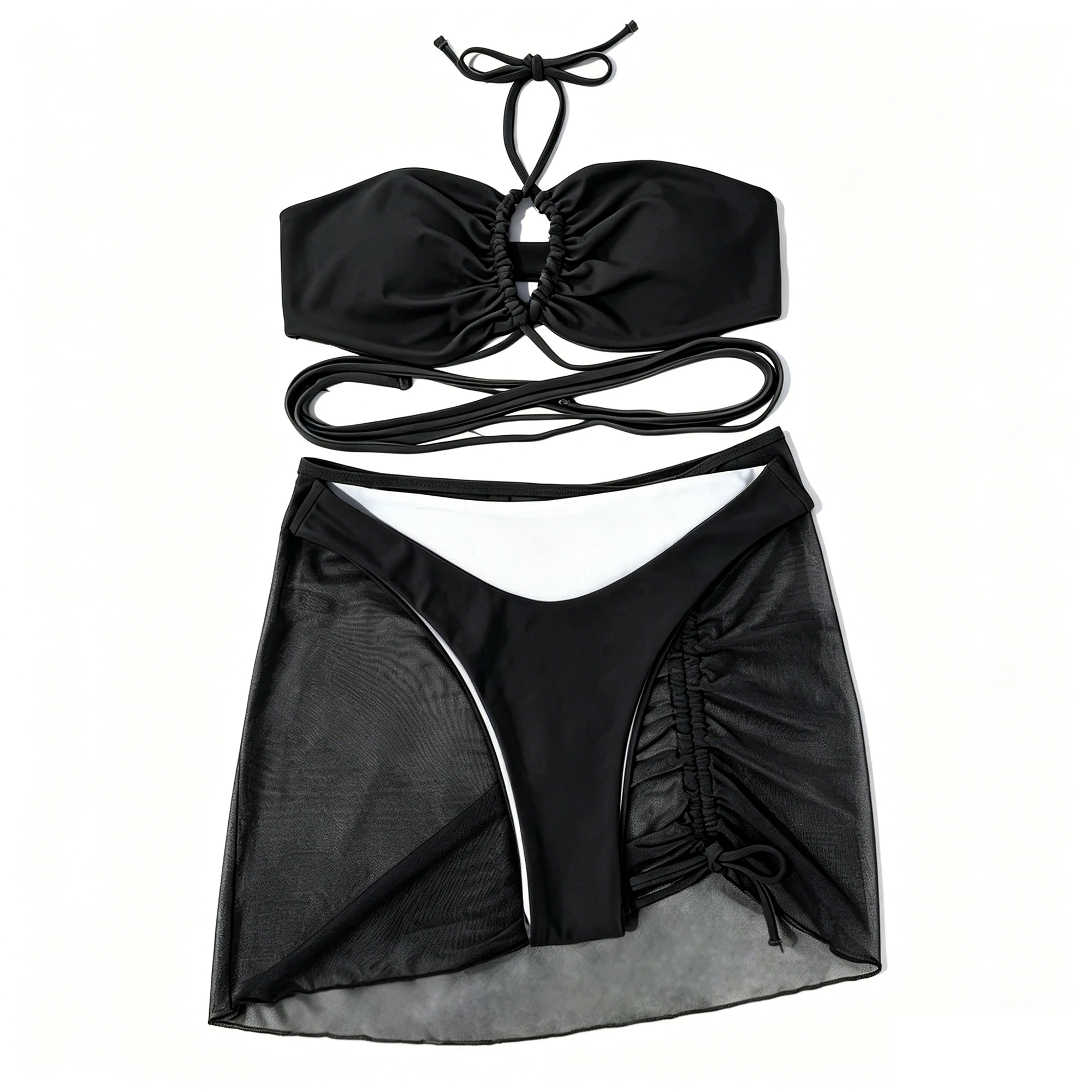 Summer Beach New Fashion Sexy Ladies Swimsuit Beautiful Stylish 2-Piece Split Set for Women 2026 Swimwear Vacation Party